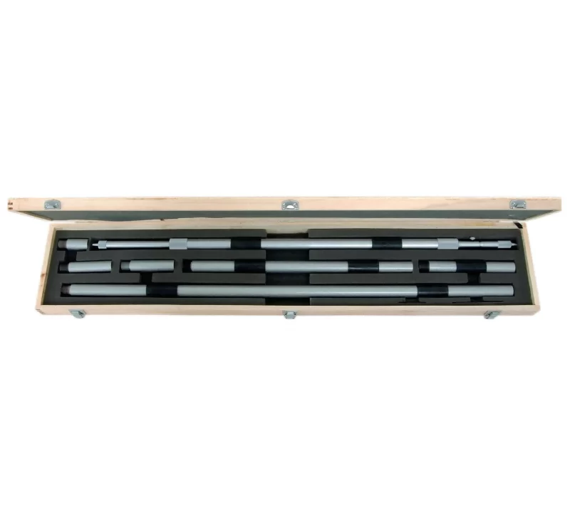 Heavy-Duty Large Range Inside Micrometer Set 1000-3000mm - Φ28mm Steel Rods, Industrial Precision Measurement