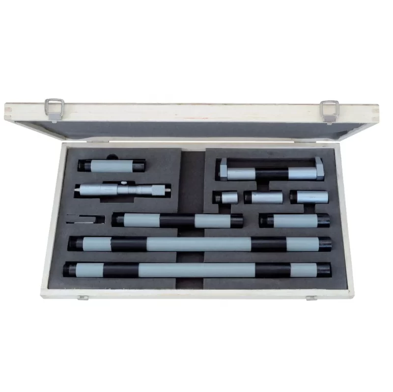 Precision Inside Micrometer Set 150-2100mm with Calibration Ring - Carbide Option Available, 0.01mm Resolution