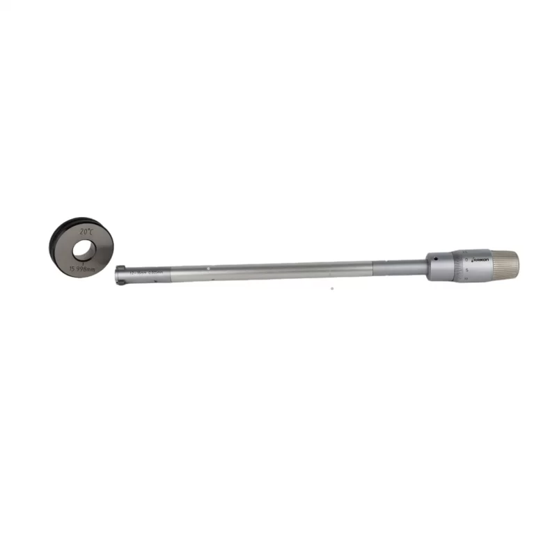 High Precision Three-Point Internal Micrometer - Carbide-Tipped Jaw Bore Gage for Accurate Inner Diameter Measurement (0.001mm/0.0001" Resolution)