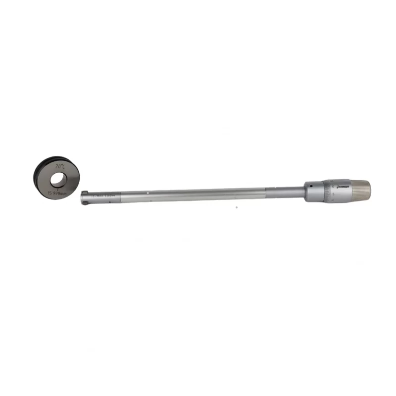 High Precision Three-Point Internal Micrometer - Carbide-Tipped Jaw Bore Gage for Accurate Inner Diameter Measurement (0.001mm/0.0001" Resolution)